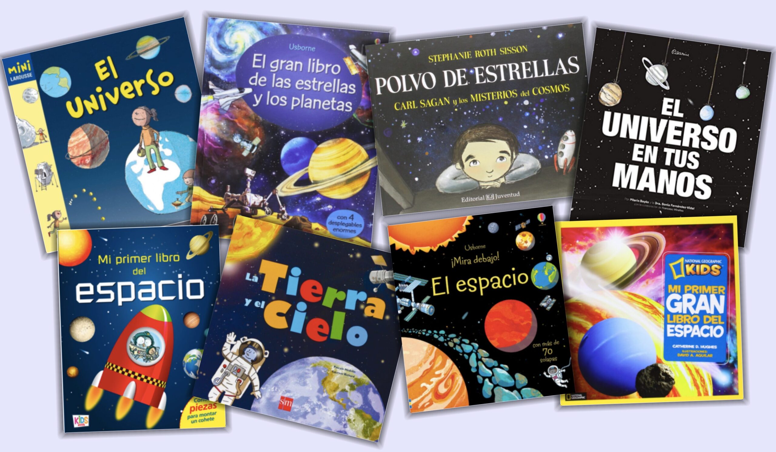 Selección de libros sobre el espacio - Las manos de mamá