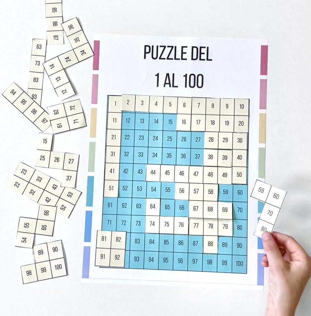 Puzzle Del 1 Al 100 descarga Gratuita Las Manos De Mam 